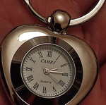 Keychain watch new, silver