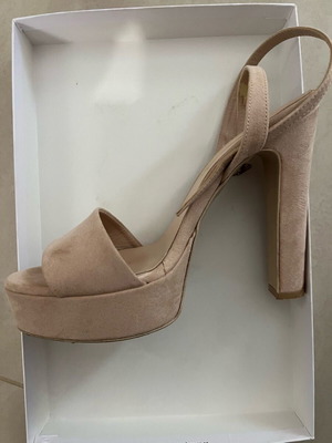 Sante Γυναικεία Πέδιλα Nude Σαν Καινούργια, Τακούνι 13 εκ.