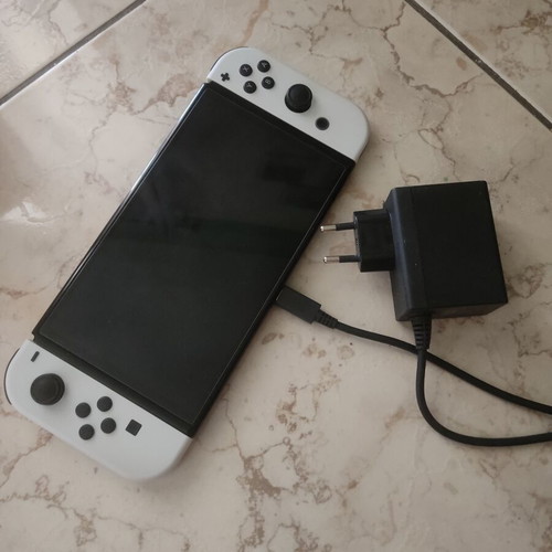 Nintendo Switch OLED White 64GB console with Animal Crossing and accessories