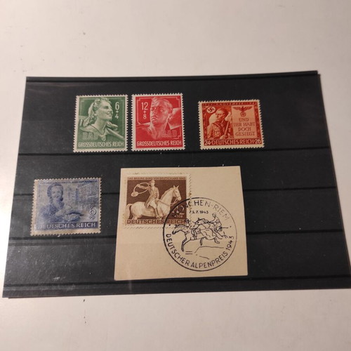 German Reich 1944 stamps like new, pack of 5 pieces