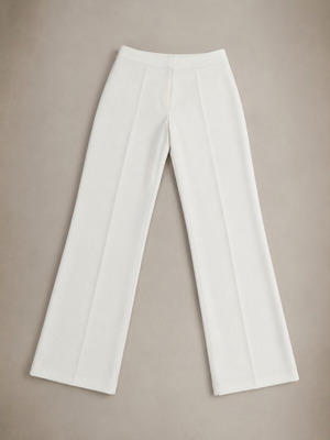 MNG Mango white straight leg women's pants size M like new