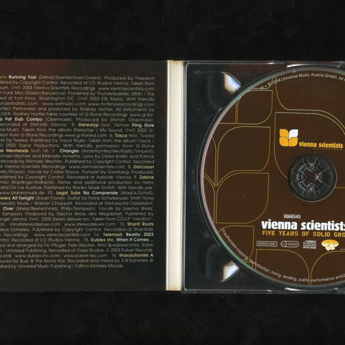 Vienna Scientists IV Five Years of Solid Grooves CD used, electronic