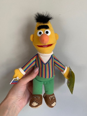 Vintage Bert Muppet plush toy Sesame Street used 2001/2002