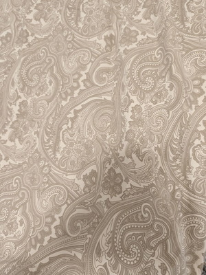 Cotton fitted single bed sheet with paisley design, like new