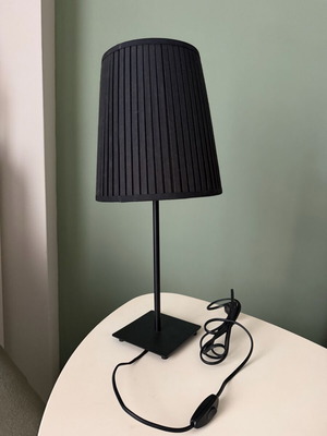 Portatif black IKEA table lamp used