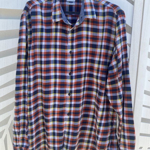 Esprit men plaid shirt slim fit, like new, multicolor, XL-XXL