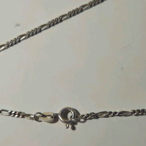 Silver 925 chain with double-sided cross vintage, like new