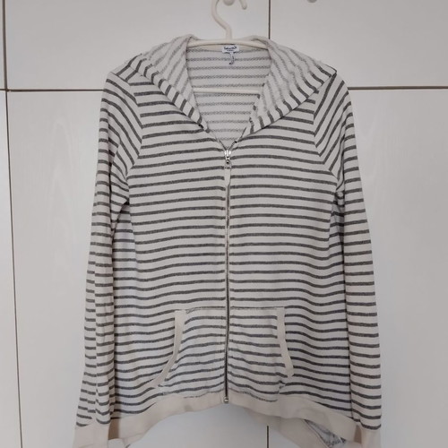 Splendid striped cardigan used, asymmetrical cut, cotton