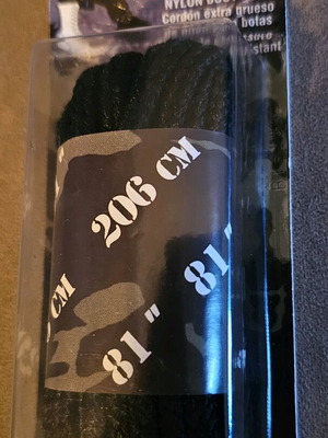American heavy duty boot laces 206 cm new