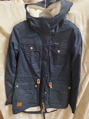 Μπουφάν μεταχειρισμένο τύπου πάρκα σε μέγεθος S με πουά