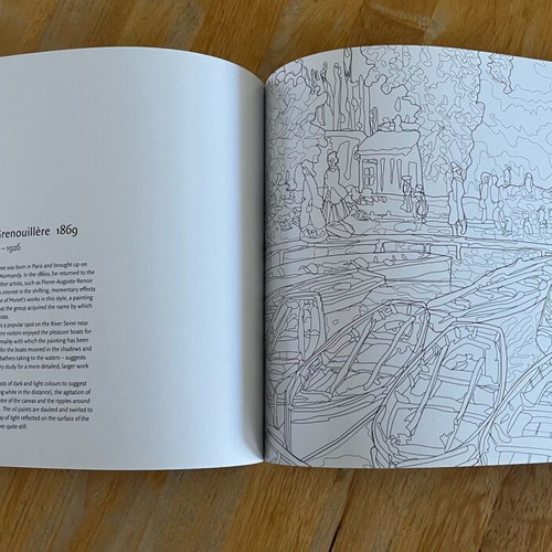 Great Paintings to Colour In like new