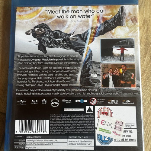 Dynamo Magician Impossible Blu-Ray like new with English subs