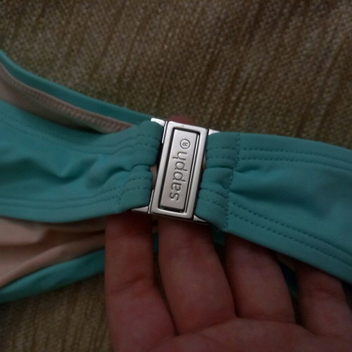 Tropical bikini new turquoise Brazil swimsuit top M bottom S