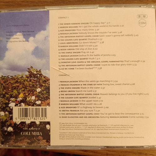 L'Âme Du Gospel double CD collection like new, folk