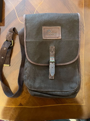 Panama Jack small backpack new unused brown canvas with leather details