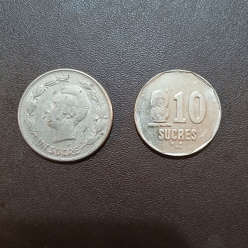 Set of two Ecuador coins 1945/1991