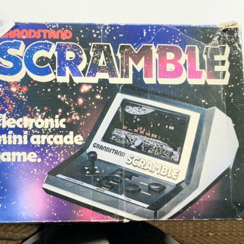 Retro Grandstand Scramble electronic game used, vintage 1982