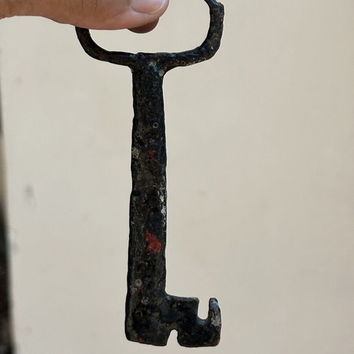 Old Large Metal Key, 12.5 cm