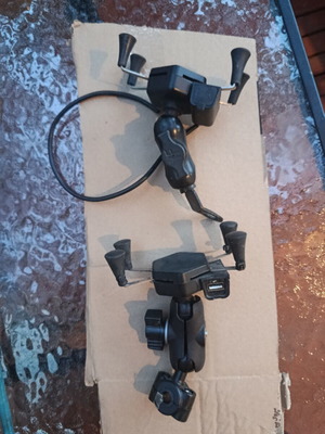 Phone mounts for motorcycles used, set of 2