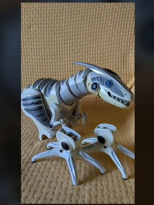 RoboRaptorX toy used, broken legs, original remote included