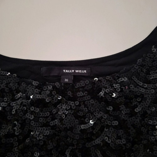 Tally Weijl sequin top like new, black, size 36 (S)
