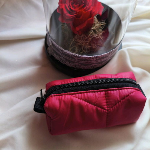 Handmade mini toiletry bag new, lined, small size