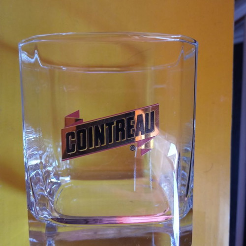Promotional glasses new, set of 3 with Cointreau and Chivas