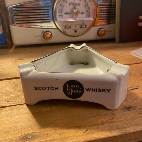 Ceramic ashtray Long John Scotch Whisky used