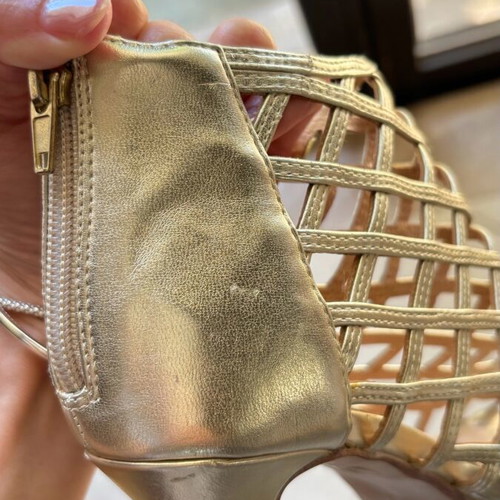 Exe leather sandals gold like new, size 36