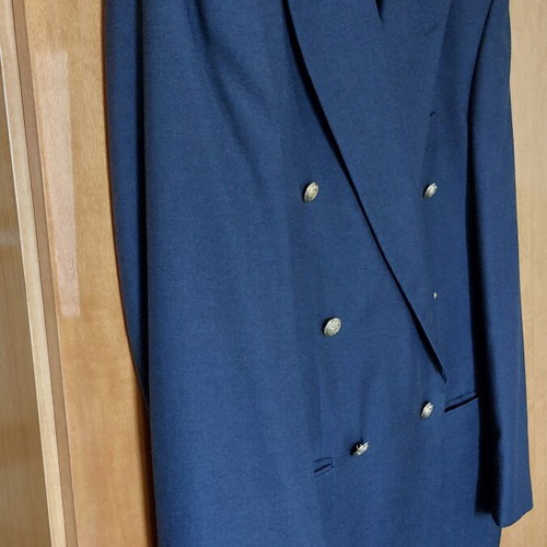 Glou men's navy blue jacket like new, wool, size 48