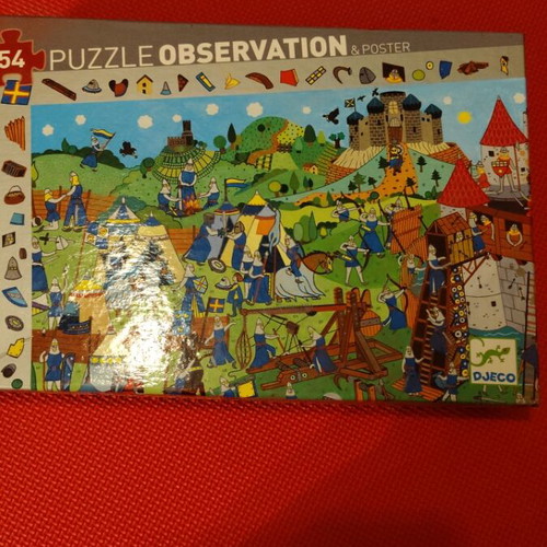 Chevaliers observation puzzle like new with 54 hard pieces