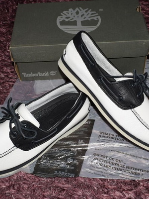 Timberland moccasins new, size 43, black and white