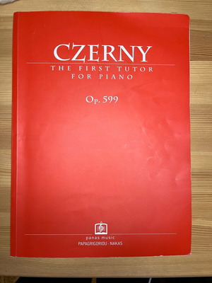 Czerny Op.599 The First Tutor for Piano used