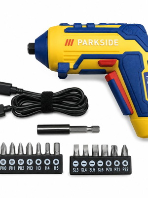 PARKSIDE PAS 4 D7 Limited Collector’s Edition 4V 10Nm επαναφορτιζόμενο κατσαβίδι με USB-C και σετ μύτες
