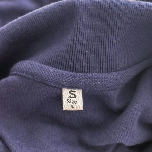 Polo shirt like new, size L, blue