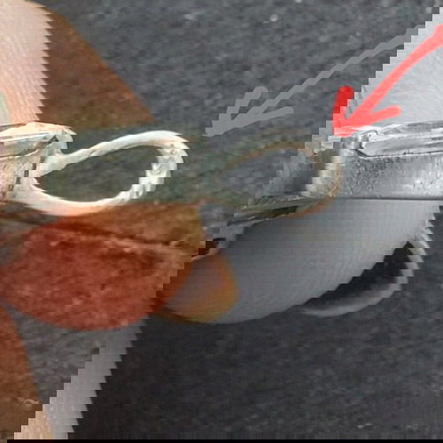 Винтидж сребърен педантив с бели топази 925 проба употребяван