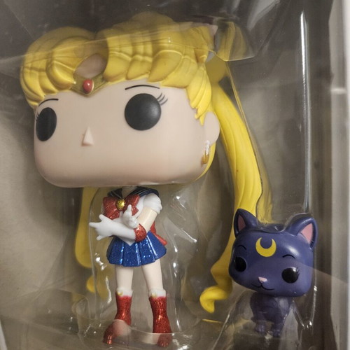 Sailor Moon & Luna #89 Glitter Version Funko Pop used