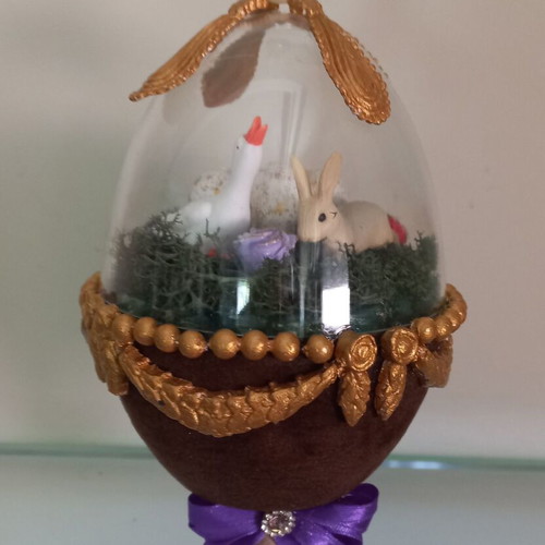 Easter decoration new, plexiglas, height 17 cm
