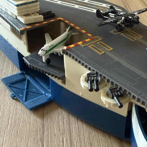 Vintage Micro Machines Aircraft Carrier like new, 27 cm