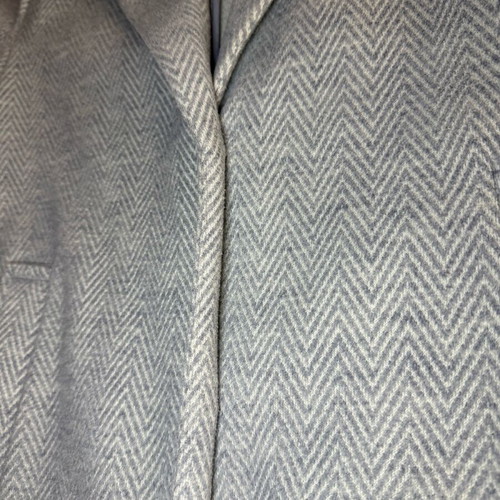 Bershka coat XS gray like new, oversize herringbone