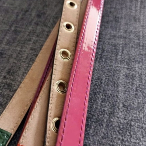 DOLCE & CABBANA - leather multicolored belt - 90cm