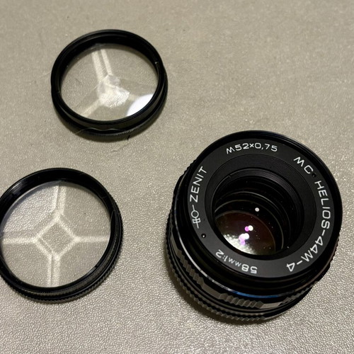 Helios 44M-4 58mm f2 lens with rare Soviet prism effects used