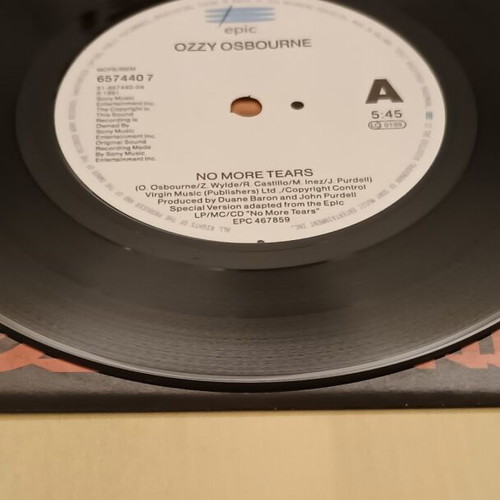 Ozzy Osbourne No More Tears 7'' vinyl like new, metal