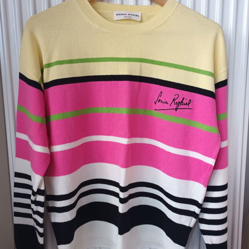 Sonia Rykiel knitted sweater new, multicolor, size S