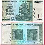  ZIMBABWE 50 MILLION DOLLARS 2008 P79 BANKNOTE UNC