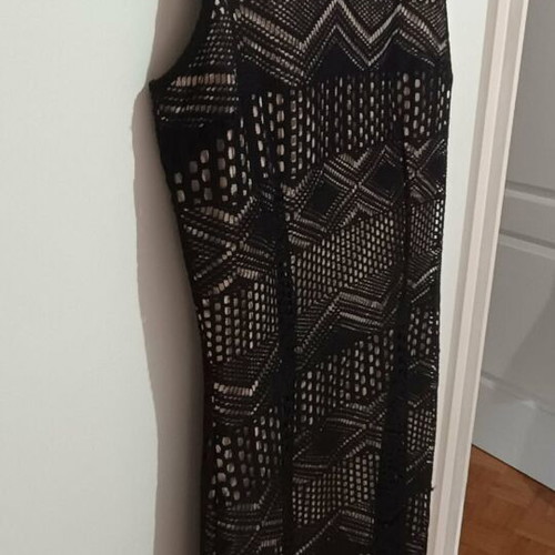 Sisley women's dress, black and beige, size M