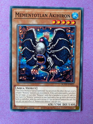 Mementotlan Akihiron Yu-Gi-Oh! Card 1st Edition Near Mint