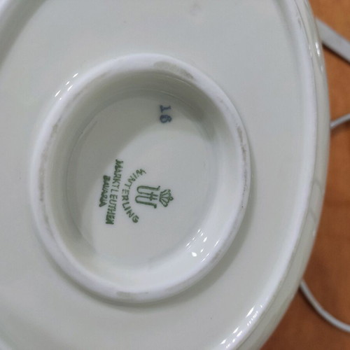 Winterling porcelain sauce boat used with gold rim