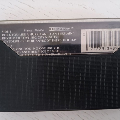 Scorpions Best of Rockers 'n' Ballads cassette used, rock