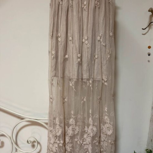 BSB maxi romantic skirt used with lace, size S, beige